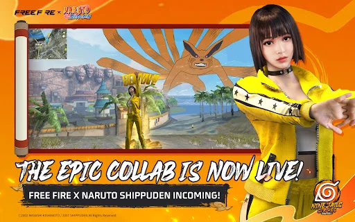 Free Fire x NARUTO SHIPPUDEN MOD APK 1.109.1 for Android 2