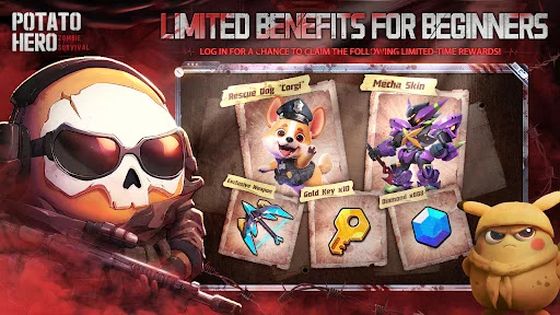 Potato Hero MOD APK (Menu, Battle Speed) 1.2.0 2