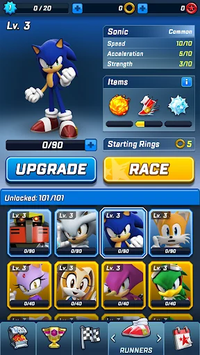 Sonic Forces: PvP Battle Race MOD APK 4.20.0 (Unlimited Money) 5